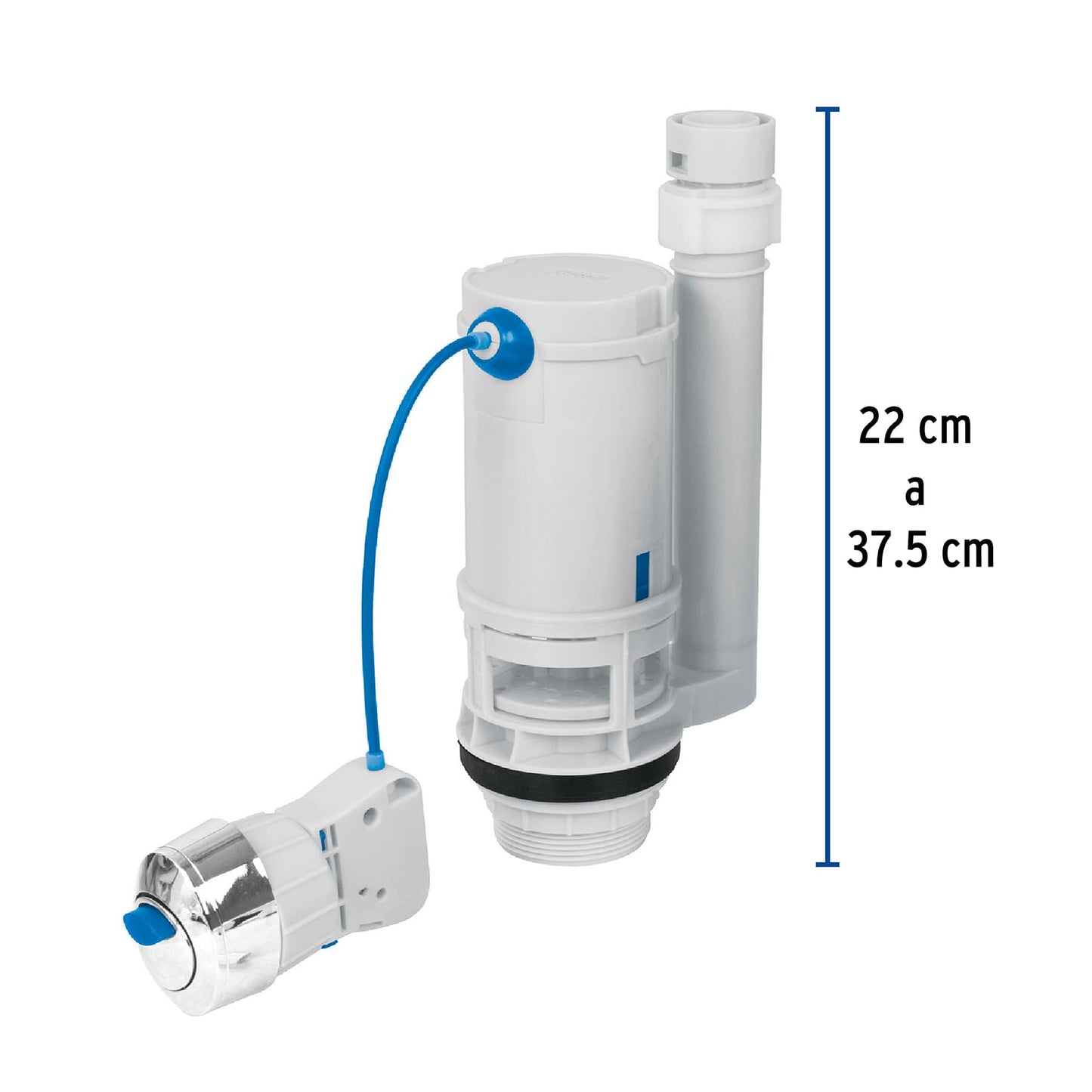 Válvula de descarga sistema dual para tanque bajo, Foset VW-206 49325 MM0