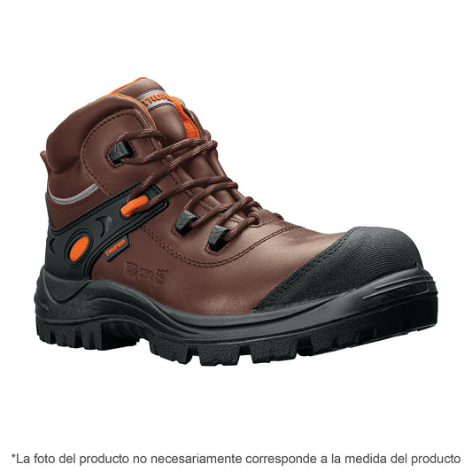 Bota de seguridad café, #25 dieléctrica antifatiga, Truper ZC-425C 15471 MM0