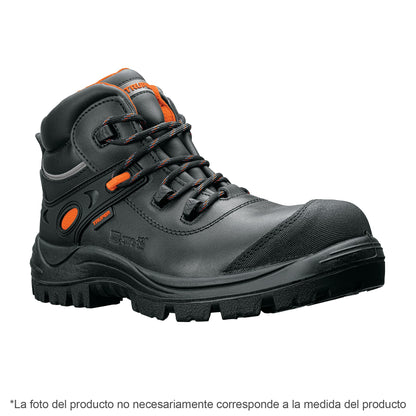 Bota de seguridad negra, #25 dieléctrica antifatiga, Truper ZC-425N 15479 MM0