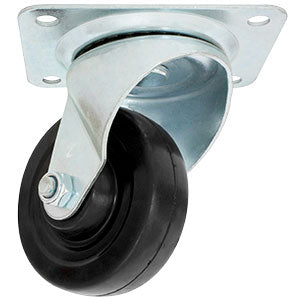 RODAJA DE HULE GIRATORIA CON PLACA 2-1/2"