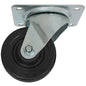 RODAJA DE HULE GIRATORIA CON PLACA 2-1/2"