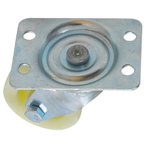 RODAJA DE POLIPROPILENO GIRATORIA CON PLACA 2-1/2"