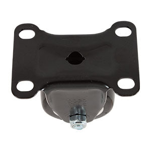 RODAJA DE PVC NEGRO FIJA CON PLACA 2-1/2"