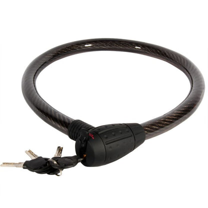 Cable candado flexible 4 llaves de seguridad (1 mt)