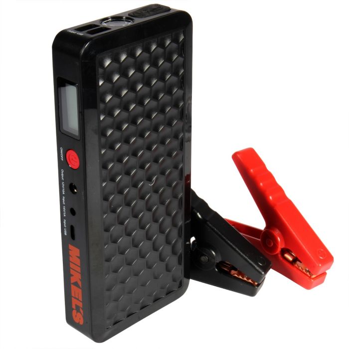 Arrancador de Baterías Jumper 12,000 mAh 4-8 Cilindros - costado