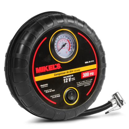 Compresor de aire circular 12 V (300 PSI)