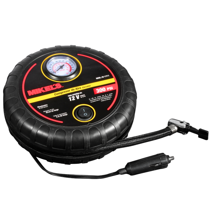 Compresor de aire circular 12 V (300 PSI)