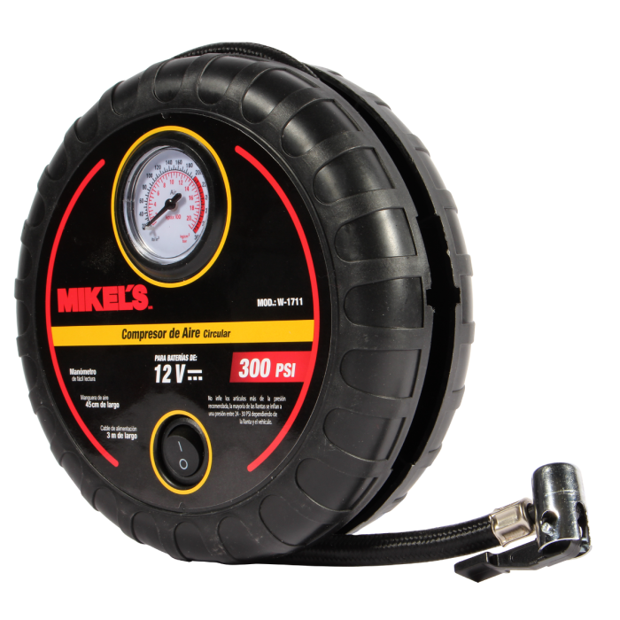 Compresor de aire circular 12 V (300 PSI)