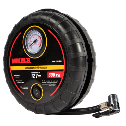 Compresor de aire circular 12 V (300 PSI)