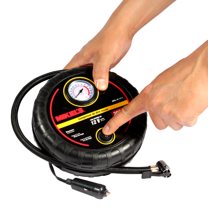 Compresor de aire circular 12 V (300 PSI)