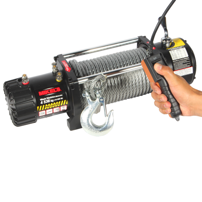 Malacate Eléctrico Winch 12V, 10000Lb